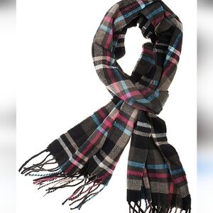 Made In Scotland 100% Cashmere Plaid Scarf